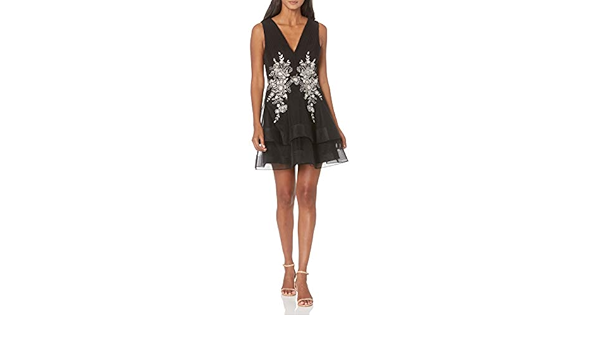 bcbg velvet applique dress