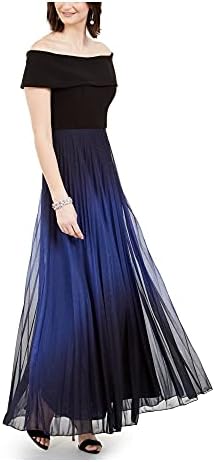 betsy and adams light purple dress with blue sequins Betsy & Adam Womens Petites Sequined Velvet Evening Dress Navy 8P