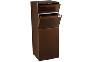 dVault® Full Service Vault DVCS0015 Secure Curbside Mailbox/Package Drop with Locking Letterbox (Sand)