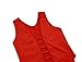 MISFONDLE Women's Sexy Bodycon Bandage Lace up Midi Club Dress Red