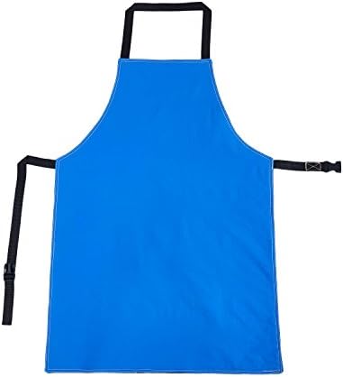 Mufly Low Temperature Safety Apron Liquid Nitrogen Cryogenic Apron Protection Waterproof Safety Apparel Blue (43" Length x 26" Width)