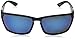 Suncloud Cutout Polarized Sunglass with Polycarbonate Lens, Matte Black Frame/Blue Mirror, One Size