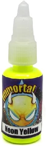 Immortal Tattoo Ink "NEON YELLOW" 2-oz Bottles -Tattoo Supplies-