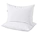 puredown White Goose Feathers Down Pillows, Hotel Bed Pillows Standard/Queen Size Set of 2, Soft Pillows for Sleeping with 100% Cotton Cover
