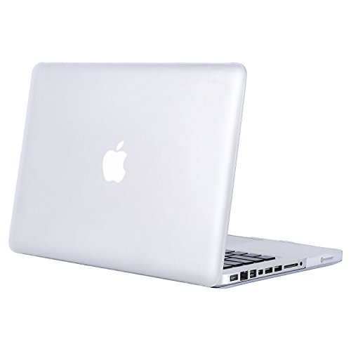 MOSISO Plastic Hard Case Only Compatible Old MacBook Pro 13 Inch, Pure Frost