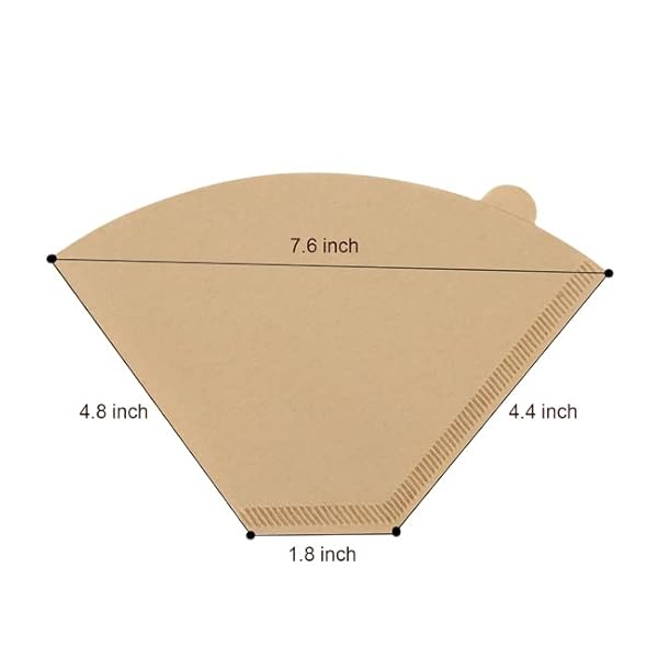 BRIKINTE DISPOSABLE COFFEE PAPER FILTERS, 100 PCS #4 CONE REPLACEMENT FILTER FOR NINJA COFFEE MAKER