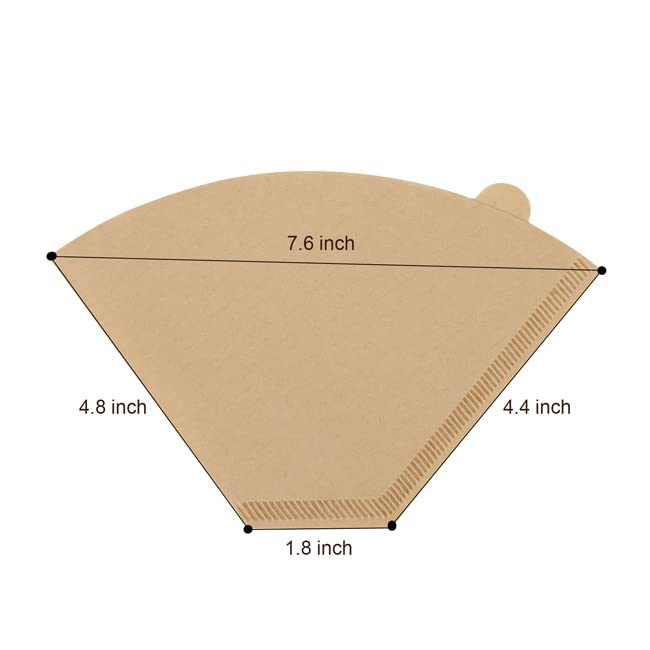 Disposable Coffee Paper Filters, 100 Pcs #4 Cone Replacement Filter for Ninja Coffee Maker