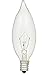SYLVANIA Home Lighting 18749 Incandescent Bulb, B10-40W, Double Life, Clear Finish, Candelabra Base, Pack of 6