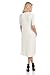 iconic luxe Women's Mock Neck Trapeze Midi Dress Large Ivory