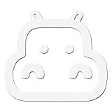 Hippo Decal Sticker - White 5