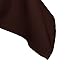 LinenTablecloth 54-Inch Square Polyester Tablecloth Chocolate