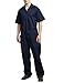 TopTie Men's Short-Sleeve Work Coverall Lightweight with Elastic Waist