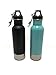 Craft Connections Stainless Steel Bottle Insulator with Opener - Pack of 2 (Teal-Black)