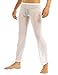 iEFiEL Mens Mesh See Through Home Lounge Pants Nightwear (M, White)