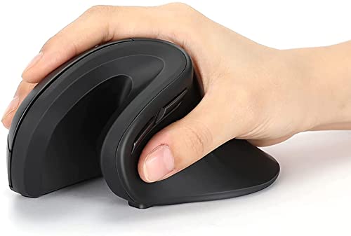 Mouse Ergonomico Senza Fili Mouse Bluetooth Verticale Mouse 2.4G Ottico Verticale Mouse Bluetooth 4.0 Mouse Senza Fili con DPI Regolabile 1000/1600/2400 per Computer Portatile Desktop PC MacBook