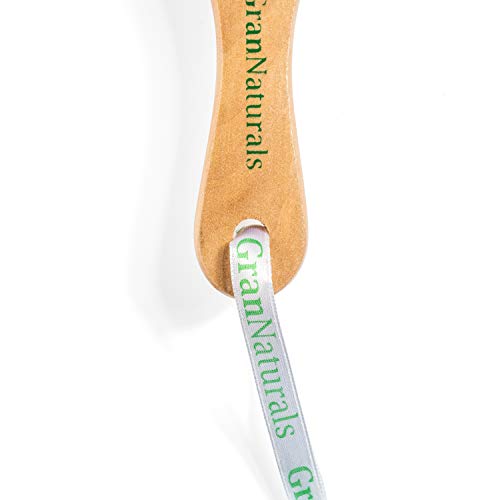 Foot Brush & Pumice Stone with Handle - Callus & Corn Remover, Exfoliator & Scrubber for Dry, Dead Skin on Feet - Natural Bristles & Stone with Wooden Handle - Men & Women