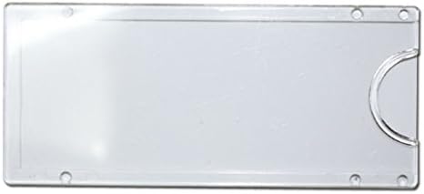 Pack of 100 Acrylic White Small sz 80x35mm Wall or Door Locker Name Plate Holder