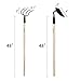 GardenAll 5-Piece Garden Tools Set – Include Shovel/Rake/Cultivator/Hoe/Sidewalk Scraper with Long-Handle – Superthumb 1