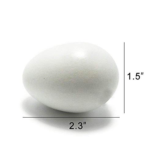 SallyFashion Wooden Fake Eggs 7 Pieces 3 Color