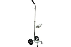 MEDICALSUPPLYMI Single Cylinder Size D or E Oxygen Cylinder Cart