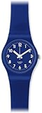 Swatch Blueberry Girl Blue Dial Plastic Silicone Quartz Ladies Watch LN148