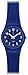 Swatch Blueberry Girl Blue Dial Plastic Silicone Quartz Ladies Watch LN148
