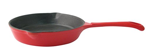 Le Cuistot Enameled Cast Iron Skillet 8 14 Inch Red - 