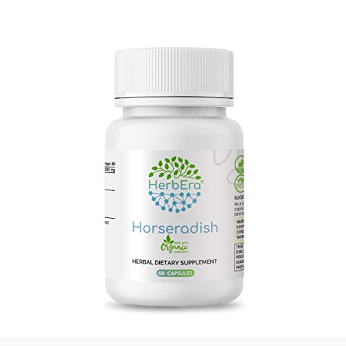 Horseradish 60 Capsules, 500 mg, Organic Horseradish (Armoracia rusticana) Dried Root (60 Capsules) - Thumbnail 2