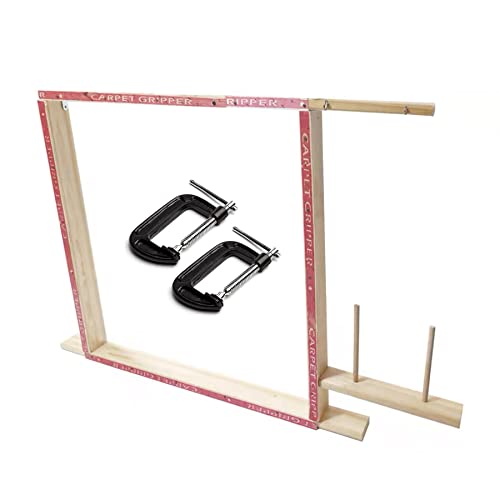 Tufting Frame Kit with Table Clamp for Rug Carpet Tapestry Making Punch