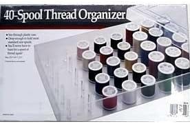 Large 40 Spool Holder Storage Box Thread Organizer Sewing Box With Lid Amazon Co Uk Kitchen Home