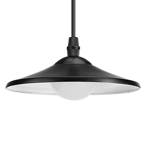 Estink Solar Pendant Light, IP44 Weatherproof LED Solar Shed Light Outdoor Indoor with Remote Controller 9.78ft Cord for Garden Yard Garage Patio Pathway Balcony