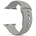 AdMaster Silicone Compatible for Apple Watch Band and Replacement Sport iwatch Accessories Bands Series 3 2 1 Pebble 42mm S/M