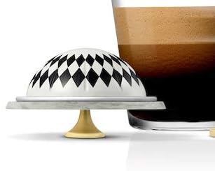 Nespresso VertuoLine Paris Black' Coffee, Plus 1 piece of DARK CHOCOLATE RASPBERRY SQUARES, For your first cup of coffee