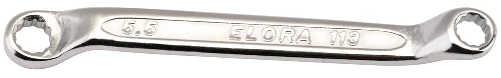 Draper 2597 Elora Midget Deep Crank Metric Ring Spanner, 5mm x 5.5mm