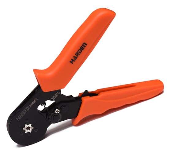 HARDEN 660686 Ratchet hex Ferrule Crimping Pliers for 0.25-6.0 mm² AWG 23-10
