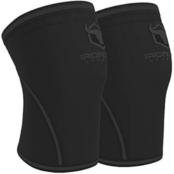 Knee Sleeves 7mm (1 Pair) - High Performance Knee Sleeve Support for Weight Lifting, Cross Training & Powerlifting - Best Knee Wraps & Straps Compression - for Men and Women (Black/Charcoal, X-Large)