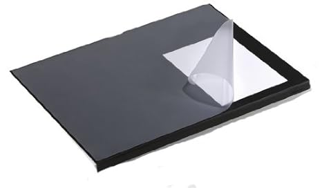 Durable 7293/01 Schreibtischunterlage mit Kantenschutz, Schwarz, 5 Stück