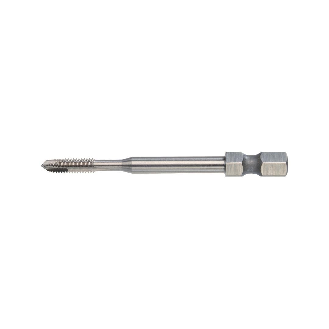 VÖLKEL HexDrive Machine Tap (Hex Shank) 1/4" Bit | HSS-E | M4 x 0.7 | DIN 371 | Form B | Metric Thread | Through-Hole Stainless Steel Drill | Thread Cutter
