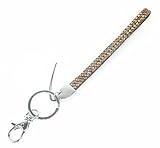 Womdee(TM) Gold Fashion Rhinestone Crystal Bling Wrist Strap Key Chain Wristlet With Womdee Accessory