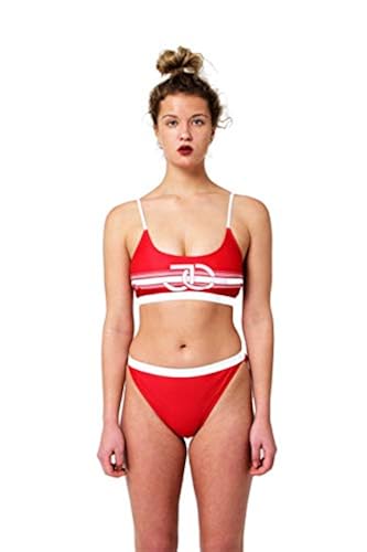Juicy Couture Two Piece Swimsuit Set Bikini Top with JC Logo and