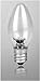 (4 Bulbs) Triangle Bulbs 0.5-Watt C7 LED Night Light Bulb, Clear, 4-Pack