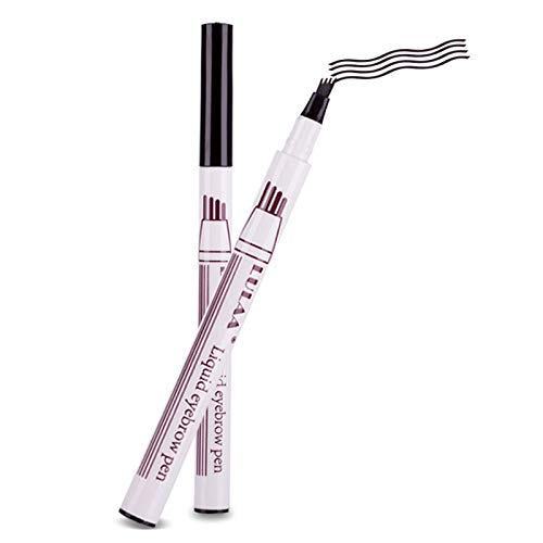 birl019 Microblading Tattoo Eyebrow Ink Pen Fork Tip Sketch Enhancer Waterproof Eye Brow Makeup Pencil