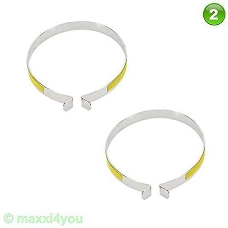 maxxi4you 01192101 2 x Sicherheits Fahrrad - Hosenklammern mit Reflexstreifen