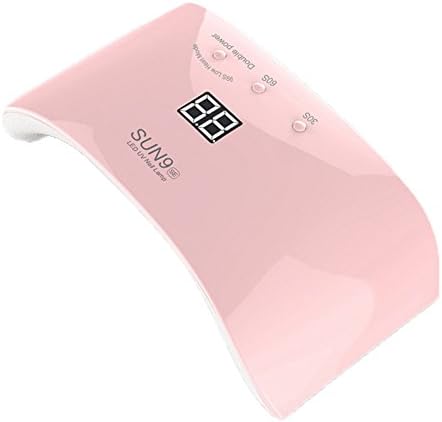 SUN9SE 24W LED UV Nail Dryer Curing Lamp for Fingernail &amp; Toenail Gels Based Polishes (Pink)