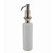 Comllen Commercial Brushed Nickel Stainless Steel Kitchen Sink Countertop Soap Dispenser With 10.6 Ounce Capacity, Brushed Nickel