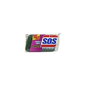 Image of S.O.S. 9" H x 2.5" W Heavy Duty Scrubber Sponge [Set of 12]