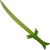 Mingshao Fantasy PU Foam Sword for Cosplay Adventure Style Finn Foam - Demon Blood Red Grass Green Scarlet Cosplay Prop Collectible Gift for Halloween and Xmas (Grass)