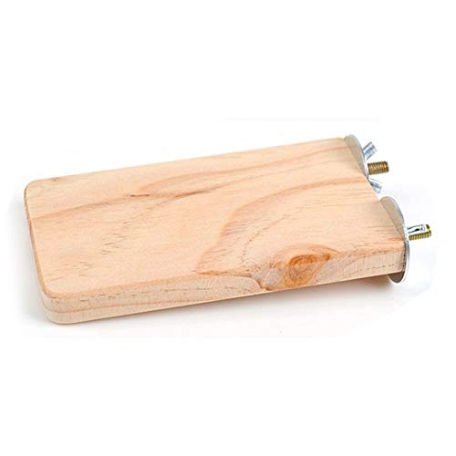 PanDaDa Chinchilla Shelves,Small Pet Wooden Cage Platform Shelf Stand Board for Puppy Pet Hamster Squirrel,1PC