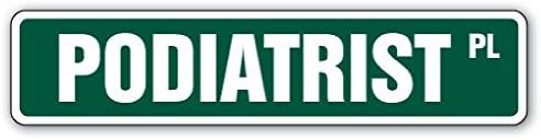 Podiatrist Street Sign Foot Feet Doctor Podiatry Gift Doctor Dr Podiatric Dpm 2PCS