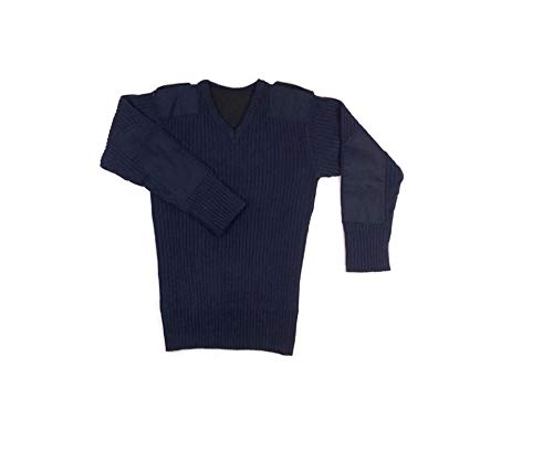 navy blue military jumper